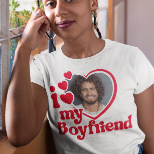 Ich Liebe Mein Boyfriend Foto Custom T-Shirt