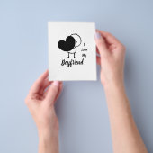 Ich Liebe mein BOYFRIEND - Moderne personalisierte Flyer (Gruppe)