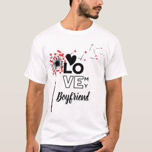 Ich Liebe mein BOYFRIEND - Moderne personalisierte T-Shirt