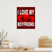 ICH LIEBE MEIN BOYFRIEND POSTER (Küche)