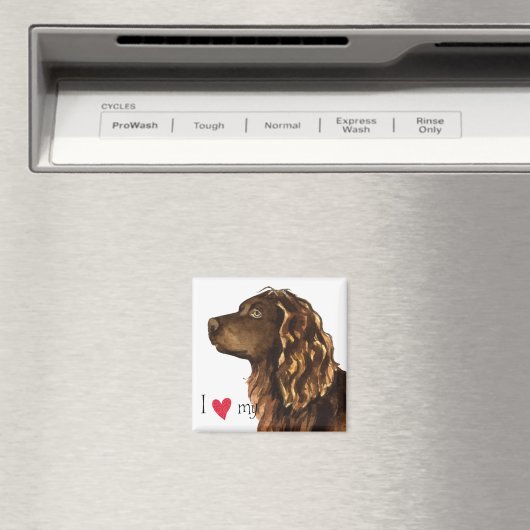 Ich Liebe mein Boykin Spaniel Magnet (In Situ (Geschirrspüler))