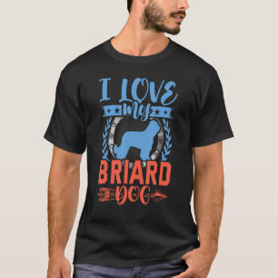 Ich Liebe mein Briard Dog Lover T-Shirt