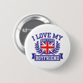 Ich Liebe Mein britischer Freund Button (Vorne & Hinten)