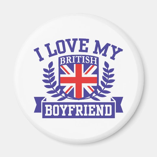 Ich Liebe Mein britischer Freund Magnet (Vorne)
