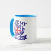 Ich Liebe Mein britischer Freund Tasse (Vorderseite Links)