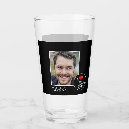Ich Liebe mein Bro, benutzerdefiniertes Foto - Per Glas (Rückseite)