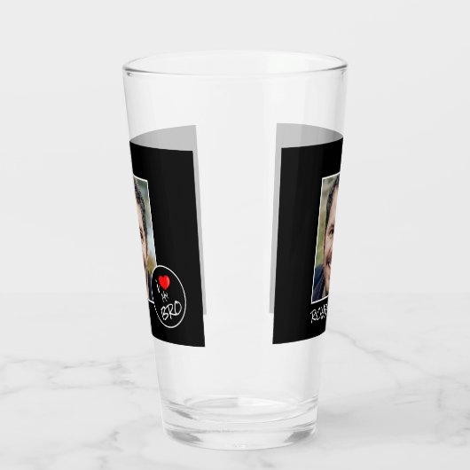 Ich Liebe mein Bro, benutzerdefiniertes Foto - Per Glas (Links)