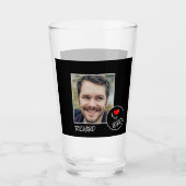 Ich Liebe mein Bro, benutzerdefiniertes Foto - Per Glas (Vorderseite)