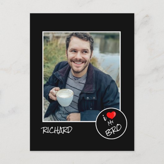 Ich Liebe mein Bro, benutzerdefiniertes Foto - Per Postkarte (Vorderseite)