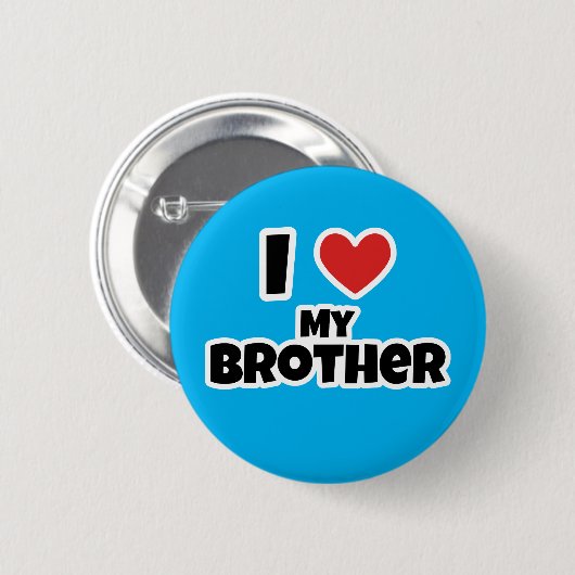 Ich Liebe mein Bruder Button (Vorne & Hinten)