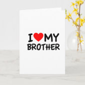 Ich Liebe mein Bruder Karte (Gelbe Blume)