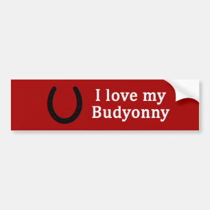 Ich Liebe mein Budyonny Pferd Autoaufkleber