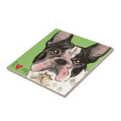 Ich Liebe mein Bulldog Fliese (Seite)