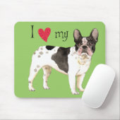 Ich Liebe mein Bulldog Mousepad (Mit Mouse)