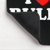 Ich Liebe mein Bulldog Mousepad (Ecke)