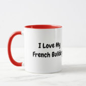 Ich Liebe mein Bulldog Tasse (Links)