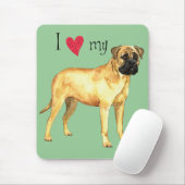 Ich Liebe mein Bullmastiff Mousepad (Mit Mouse)