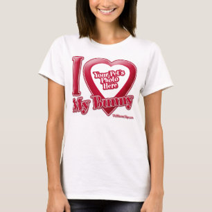 Ich Liebe mein Bunny - Foto T-Shirt