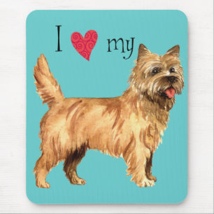 Ich Liebe mein Cairn Terrier Mousepad