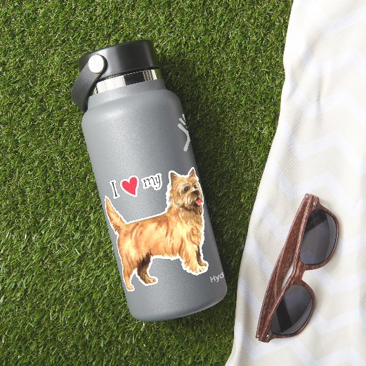 Ich Liebe mein Cairn Terrier Vinyl Sticker (HydroFlask Insitu)