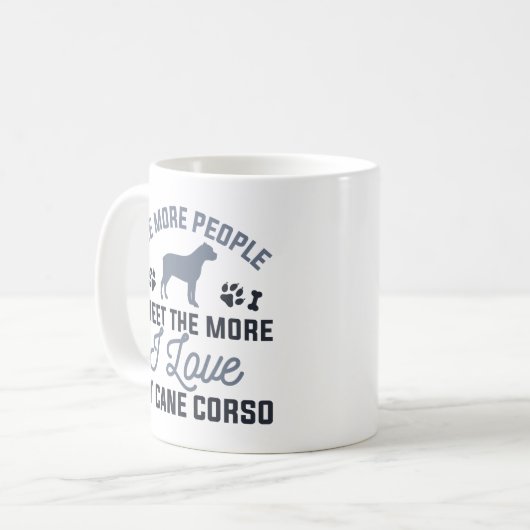 Ich Liebe mein Cane Corso Kaffeetasse (Vorderseite Links)