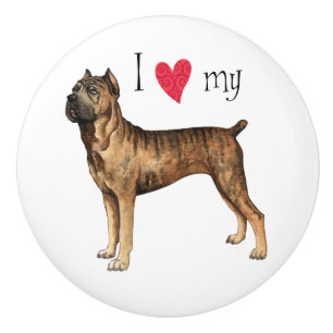 Ich Liebe mein Cane Corso Keramikknauf