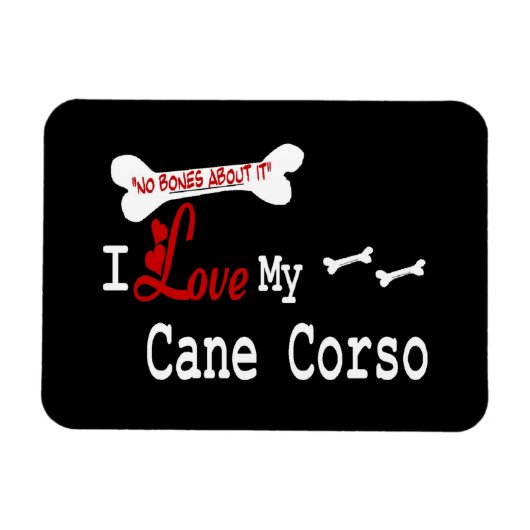 Ich Liebe mein Cane Corso Magnet (Horizontal)