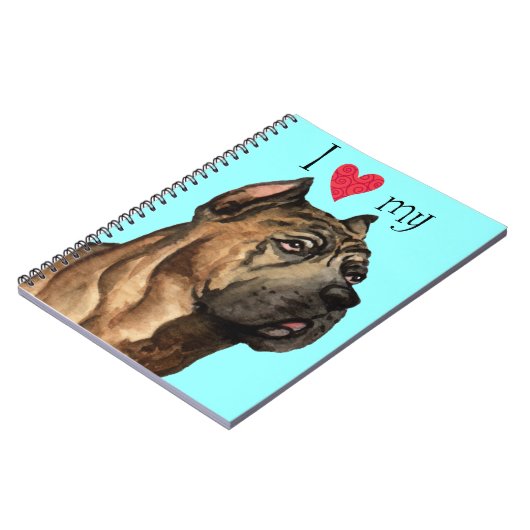 Ich Liebe mein Cane Corso Notizblock (Linke Seite)