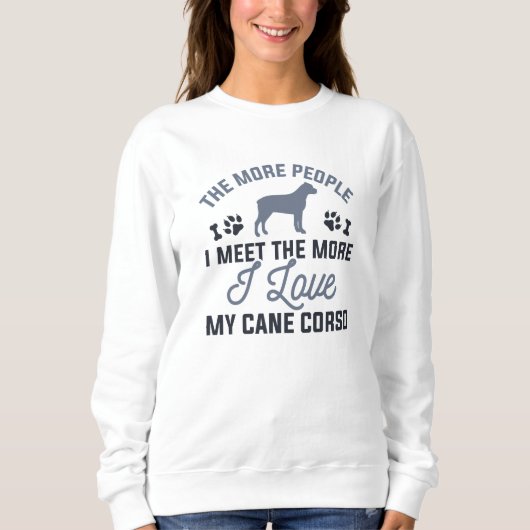 Ich Liebe mein Cane Corso Sweatshirt (Vorderseite)