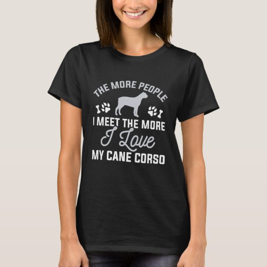 Ich Liebe mein Cane Corso T-Shirt (Vorderseite)