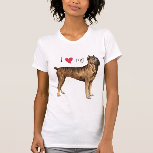 Ich Liebe mein Cane Corso T-Shirt (Vorderseite)