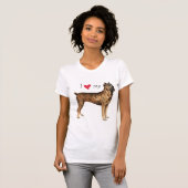 Ich Liebe mein Cane Corso T-Shirt (Vorne ganz)