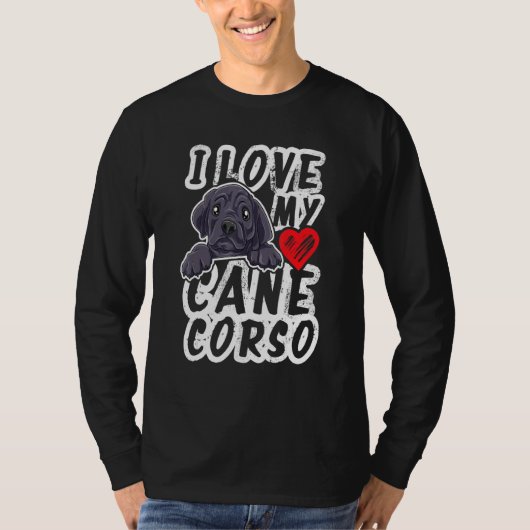 Ich Liebe mein Cane Corso T-Shirt (Vorderseite)