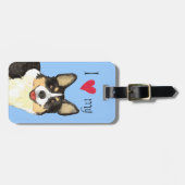 Ich Liebe mein Cardigan Welsh Corgi Gepäckanhänger (Vorderseite horizontal)