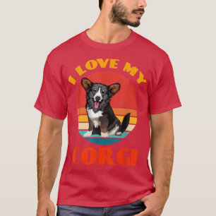 Ich Liebe mein Cardigan Welsh Corgi Hund Lover Ret T-Shirt