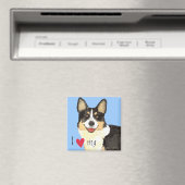 Ich Liebe mein Cardigan Welsh Corgi Magnet (In Situ (Geschirrspüler))