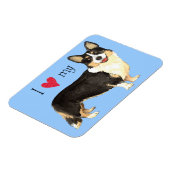 Ich Liebe mein Cardigan Welsh Corgi Magnet (Linke Seite)