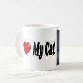 Ich Liebe mein Cat-Foto Kaffeetasse (Vorderseite Links)