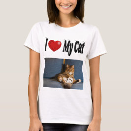 Ich Liebe mein Cat-Foto T-Shirt