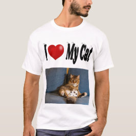 Ich Liebe mein Cat-Foto T-Shirt
