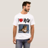 Ich Liebe mein Cat-Foto T-Shirt (Vorne ganz)