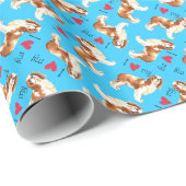 Ich Liebe mein Cavalier Geschenkpapier (Rolleneckpunkt)