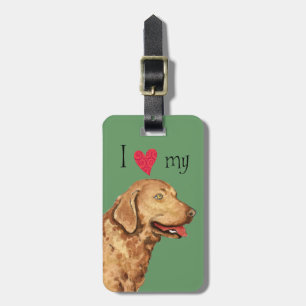 Ich Liebe mein Chesapeake Bay Retriever Gepäckanhänger