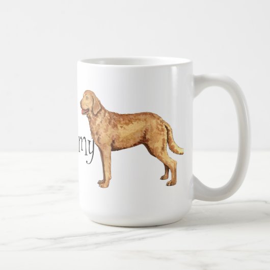 Ich Liebe mein Chesapeake Bay Retriever Kaffeetasse (Rechts)