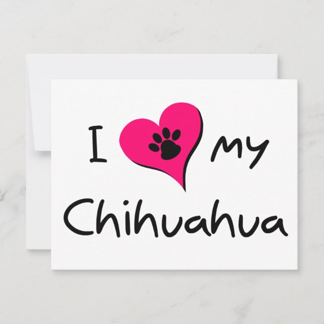 Ich Liebe mein Chihuahua (Vorderseite)