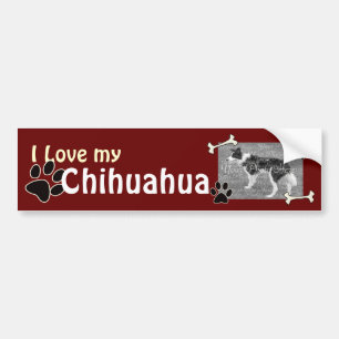 Ich Liebe mein Chihuahua Autoaufkleber