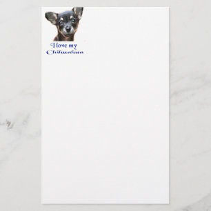 Ich Liebe mein Chihuahua Briefpapier