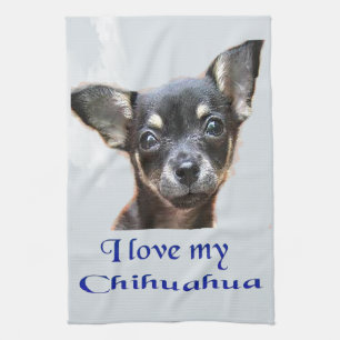 Ich Liebe mein Chihuahua Geschirrtuch