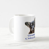 Ich Liebe mein Chihuahua Kaffeetasse (Vorderseite Links)