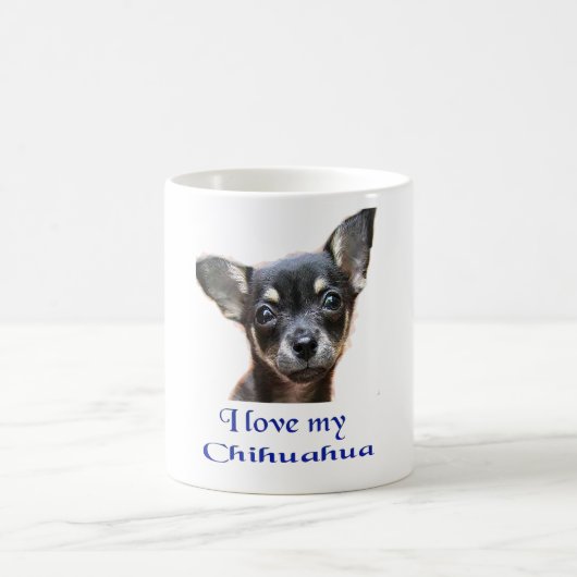 Ich Liebe mein Chihuahua Kaffeetasse (Mittel)